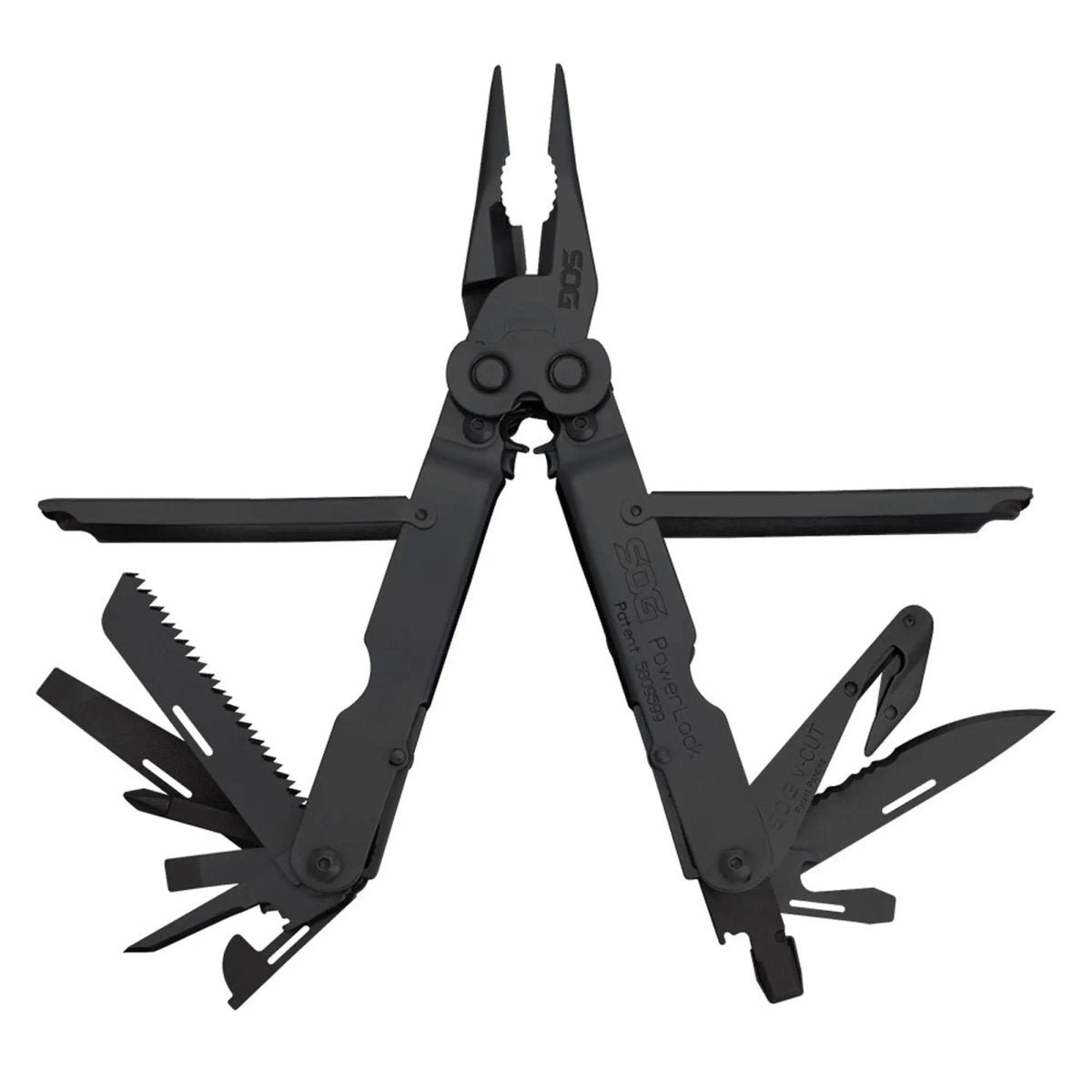 SOG - Powerlock Multi-Tool with V-Cutter and Nylon Shealth - Black Oxide SOG