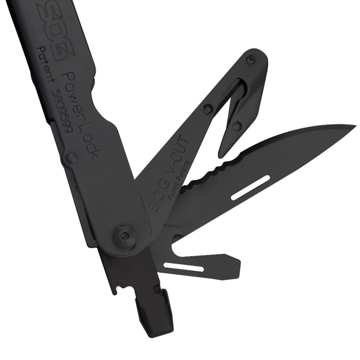 SOG - Powerlock Multi-Tool with V-Cutter and Nylon Shealth - Black Oxide SOG