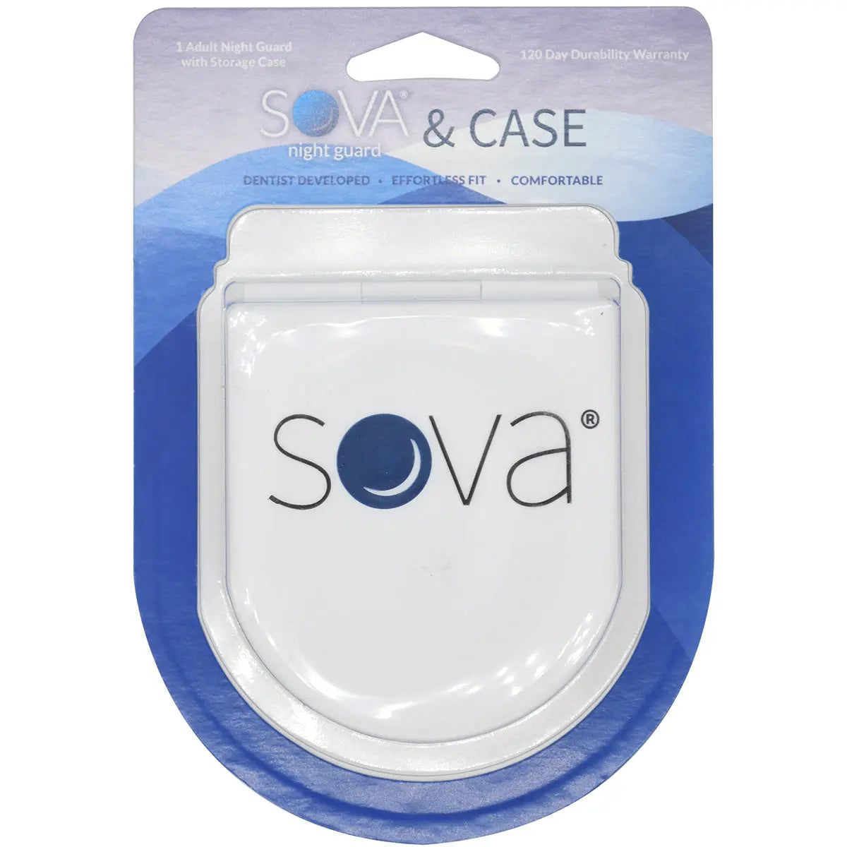 SOVA Adult Night Guard Mouthguard with Case - Natural SOVA