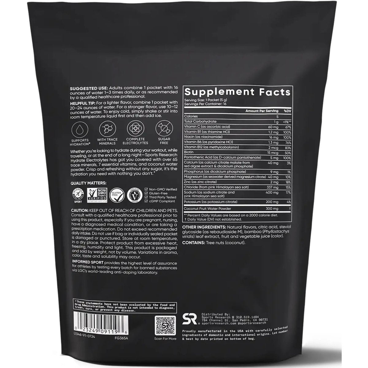 Sports Research - Electrolytes Sports Research