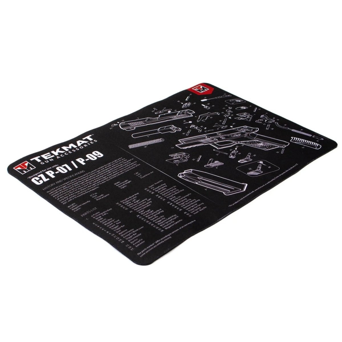 TekMat Original Gun Cleaning Mat - 17" X 11" - CZ P-07™ & P-09™ TekMat