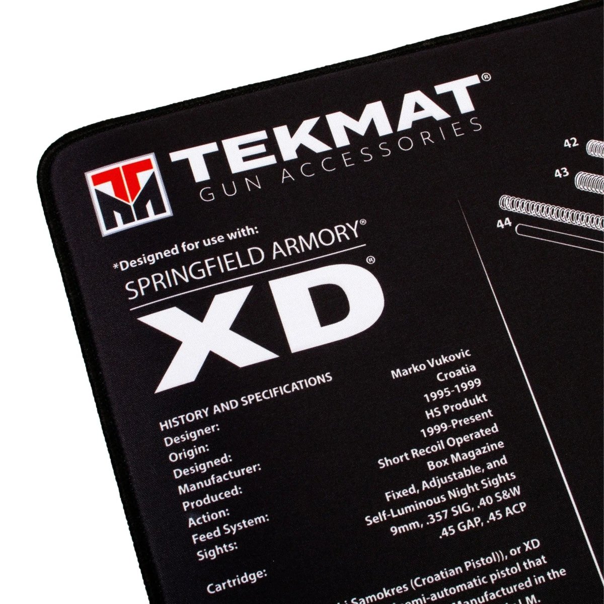 TekMat Ultra Premium Gun Cleaning Mat - 20" X 15" - Springfield Armory XD TekMat