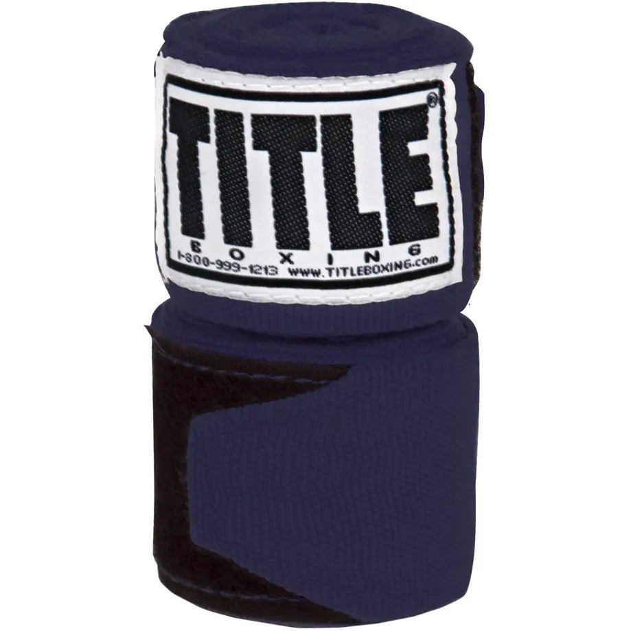 Title Boxing 180" Semi Elastic Mexican Handwraps - Navy Title Boxing
