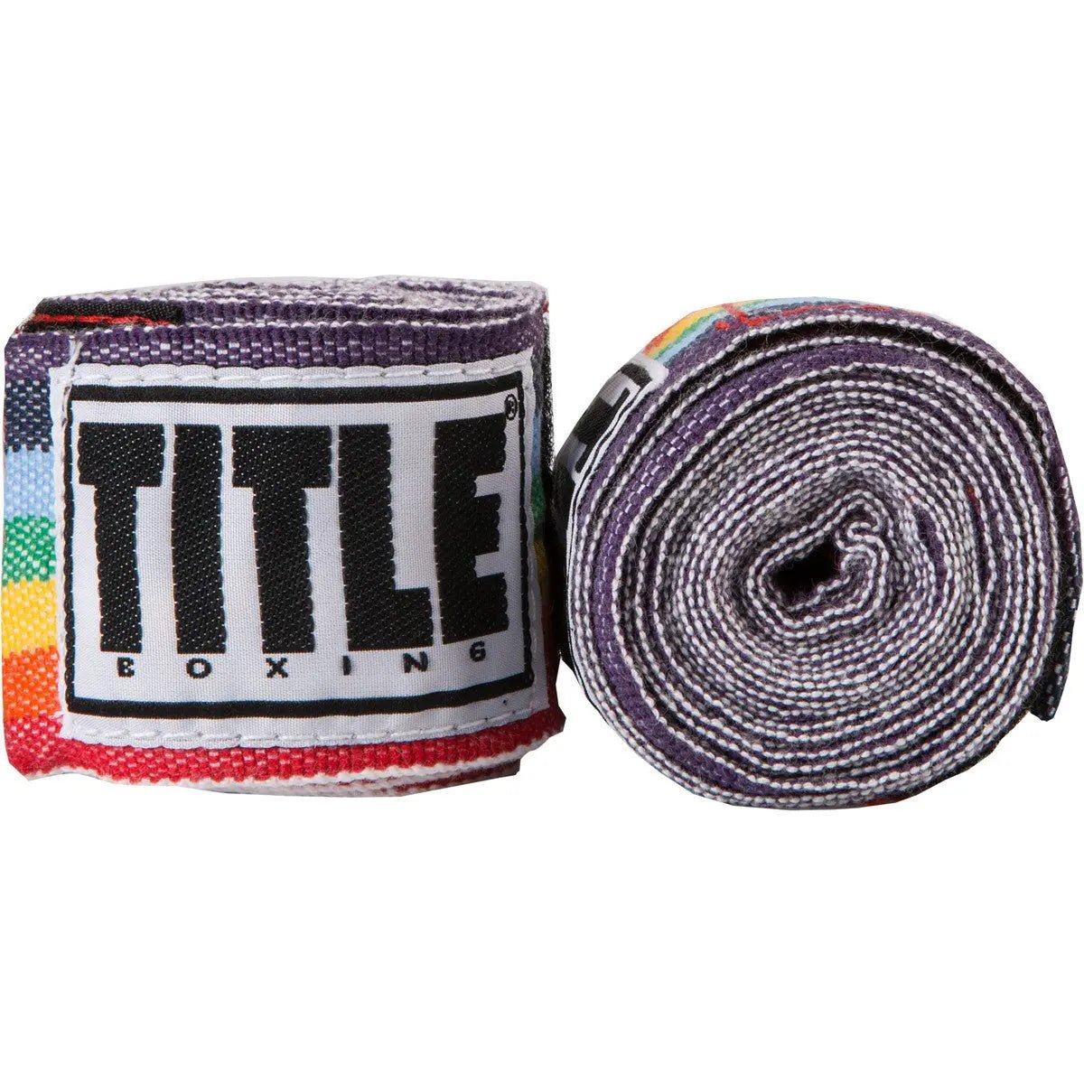 title boxing 180 semi elastic mexican handwraps - Rainbow Title Boxing