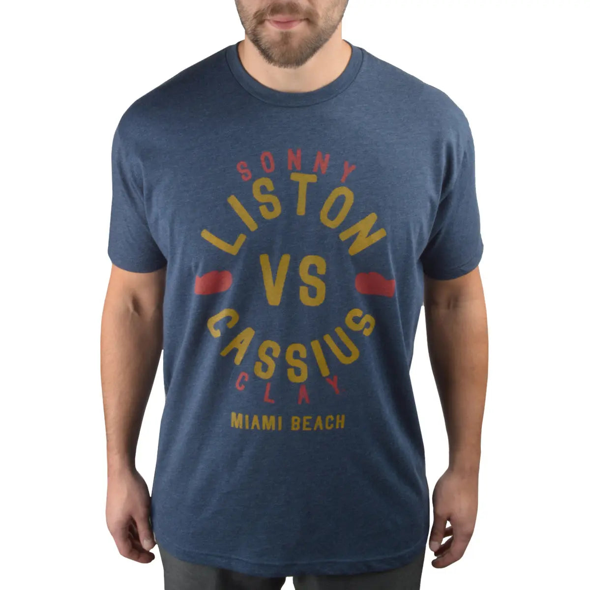 Title Boxing Ali Vs. Liston Premium Fitted Legacy T-Shirt - Navy Title Boxing