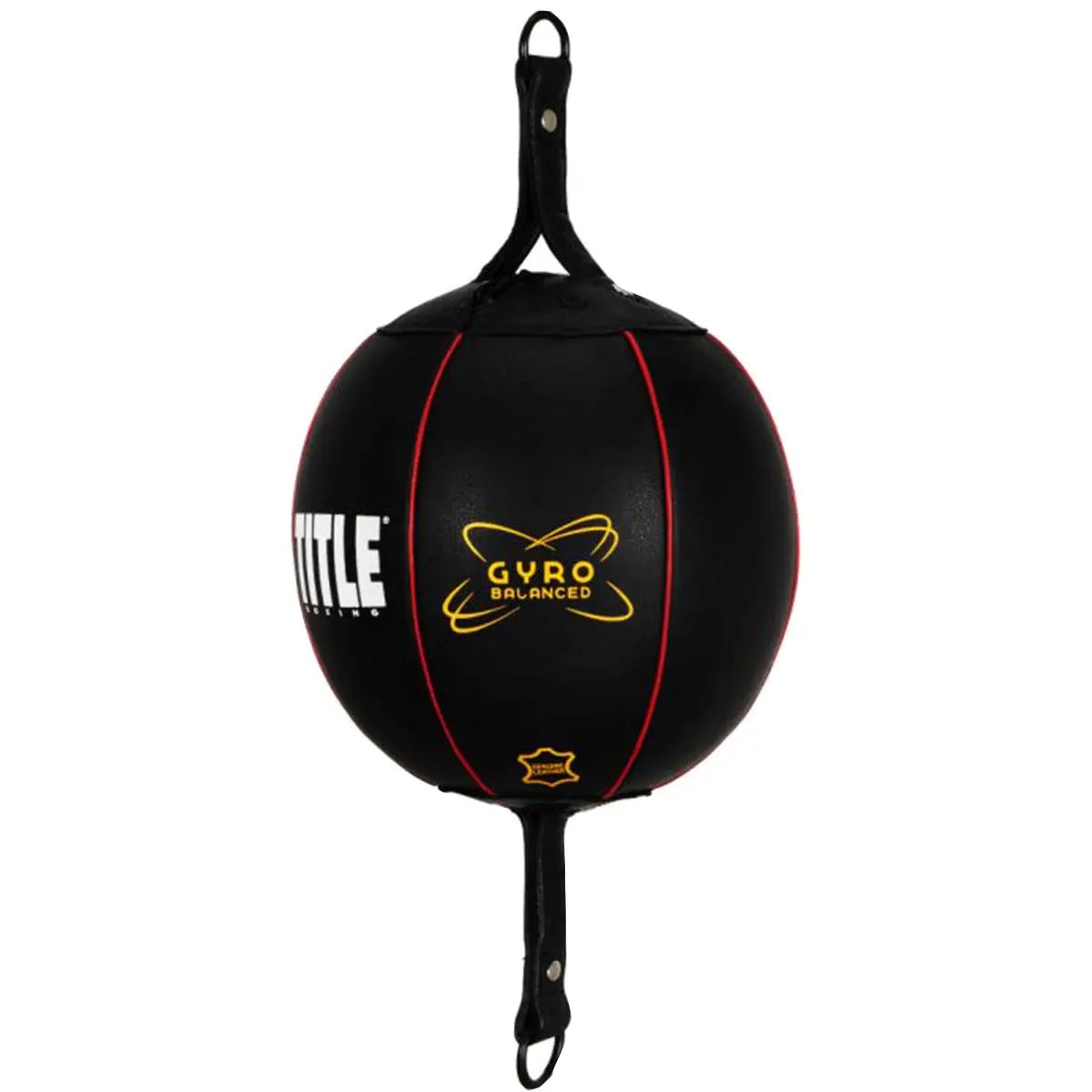 Title Boxing Gyro Balanced Leather Double End Bag - 6" - Black Title Boxing