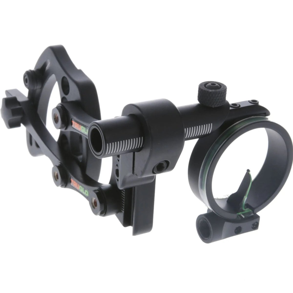 Truglo Pendulum 1-Pin Ultra-Light Bow Sight with LED Light - Adjustable Bracket - Black Truglo