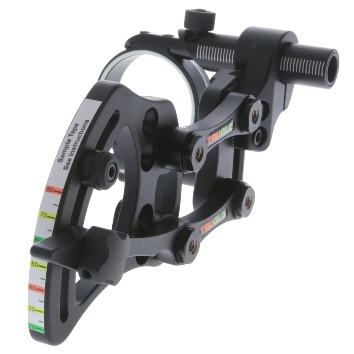 Truglo Pendulum 1-Pin Ultra-Light Bow Sight with LED Light - Adjustable Bracket - Black Truglo