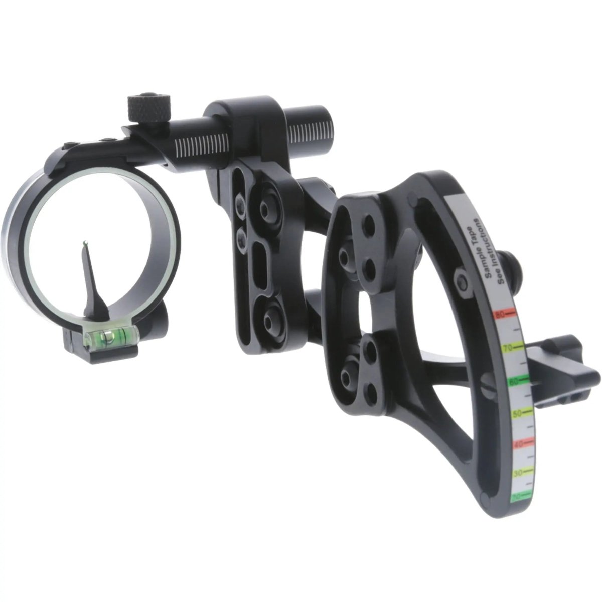 Truglo Pendulum 1-Pin Ultra-Light Bow Sight with LED Light - Adjustable Bracket - Black Truglo