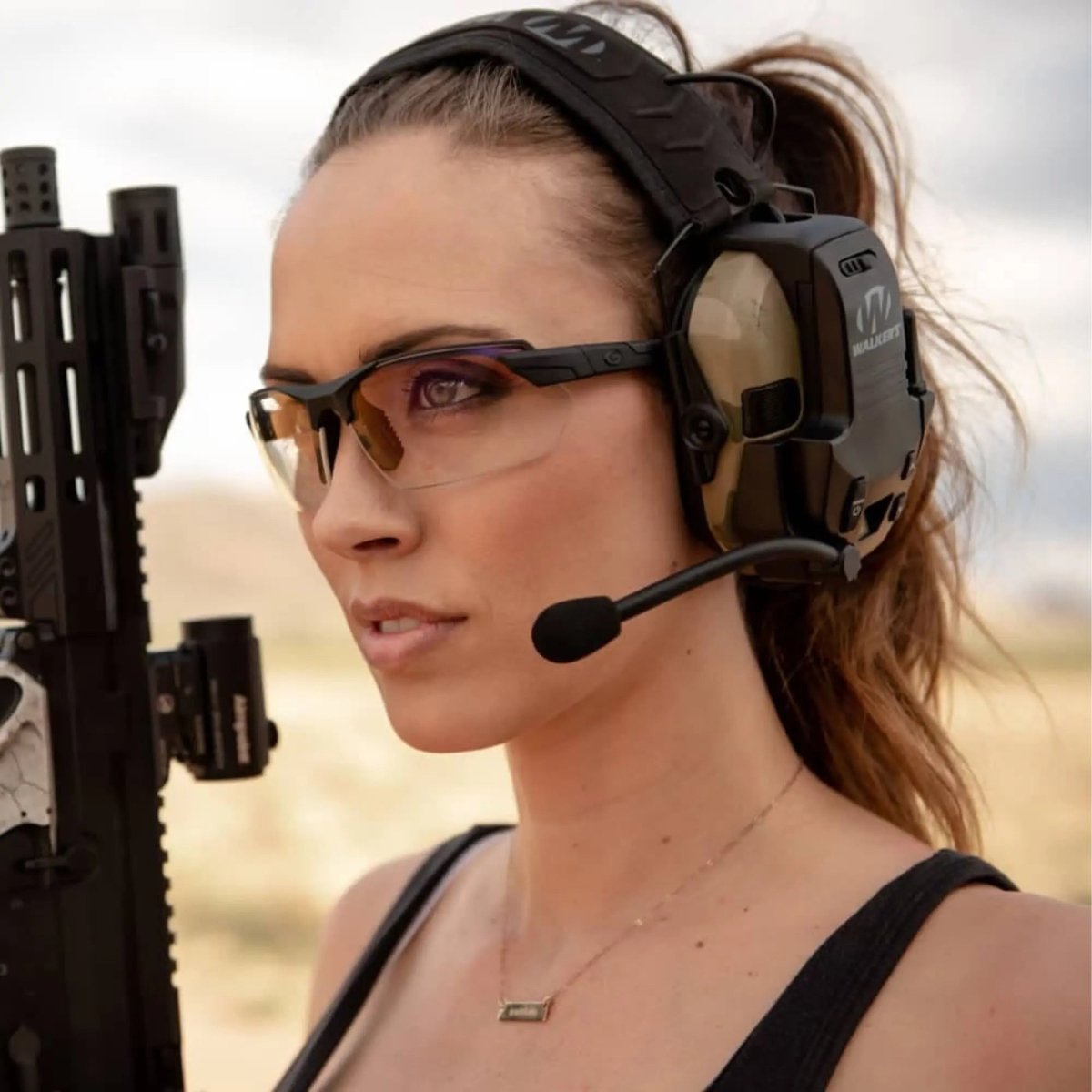 Walker's - Razor Walkie Talkie Attachment for All Razor series Muffs - Black Walker's