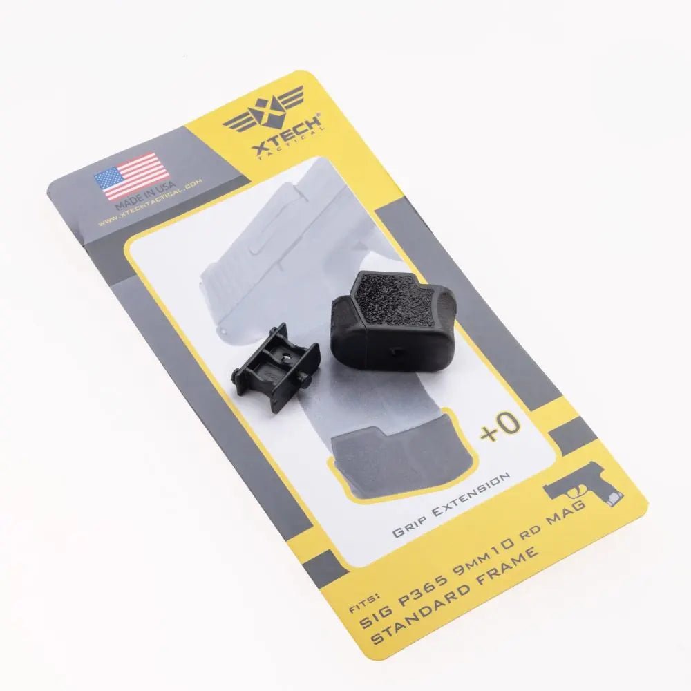 XTech Tactical MTX 365 +0 Magazine Grip Extension for Sig P365 9mm Extender XTech Tactical