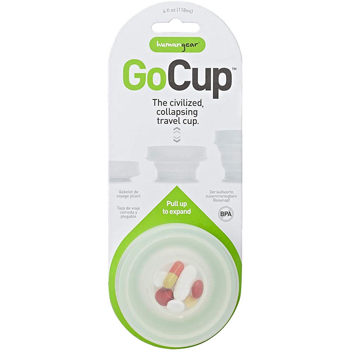 Humangear GoCup 4 oz Collapsing Travel Cup - Forza Sports