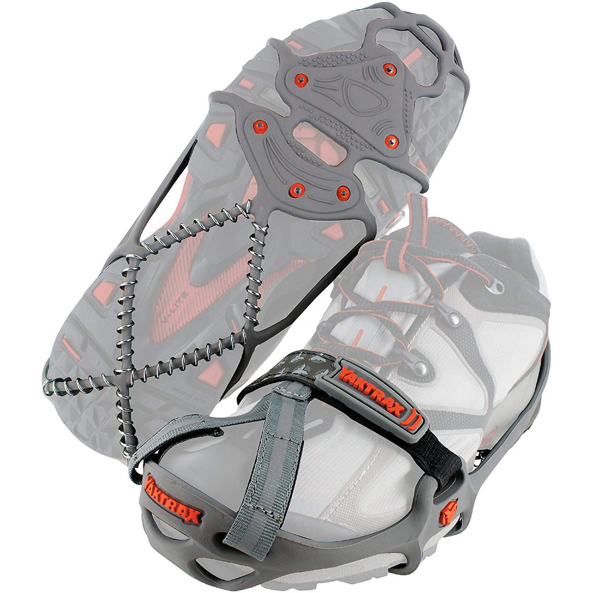 Yaktrax Run Winter Traction Cleats for Snow and Ice - Gray - Forza Sports