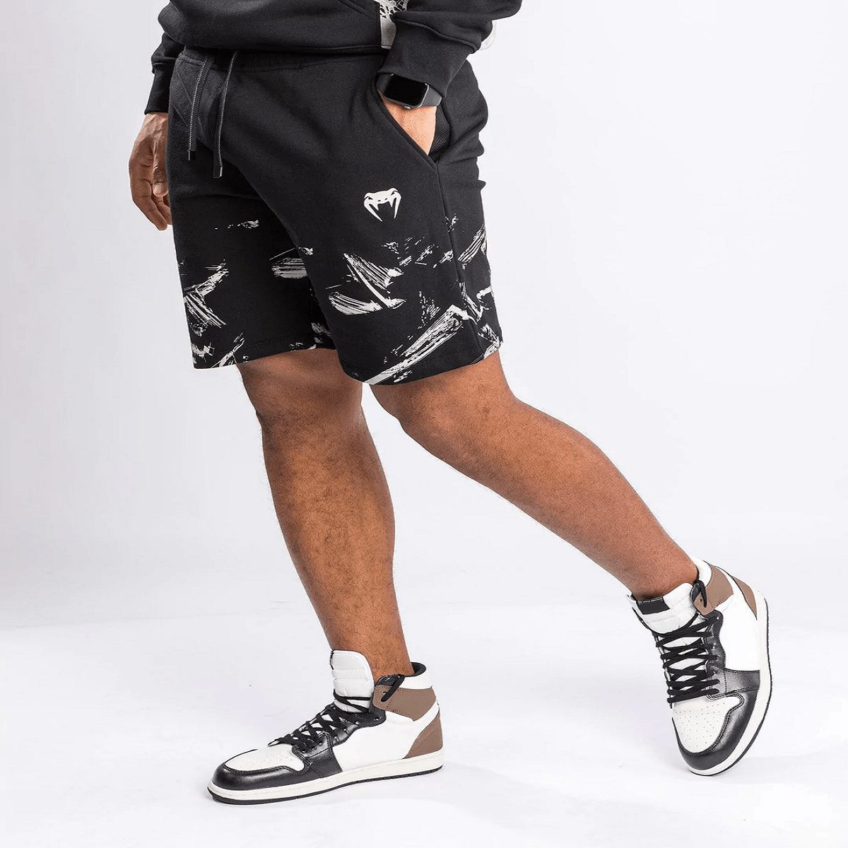 Venum UFC Authentic Fight Week 2.0 Fitness Shorts - Black/Sand - Forza Sports