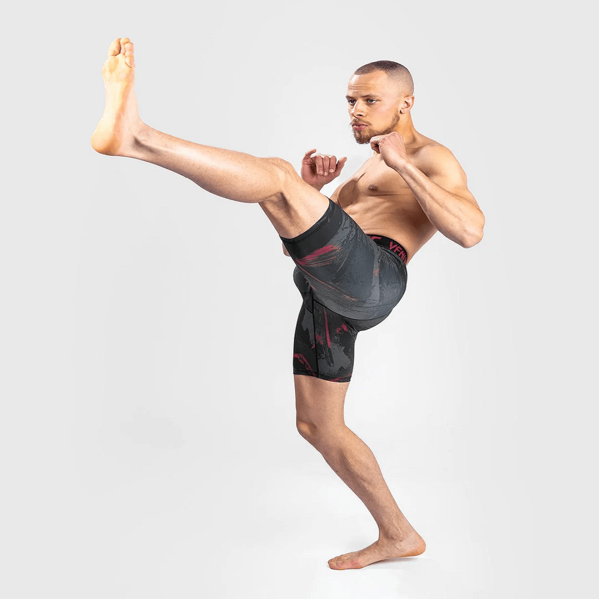 Venum UFC Authentic Fight Week 2.0 Vale Tudo Shorts - Black/Red - Forza Sports
