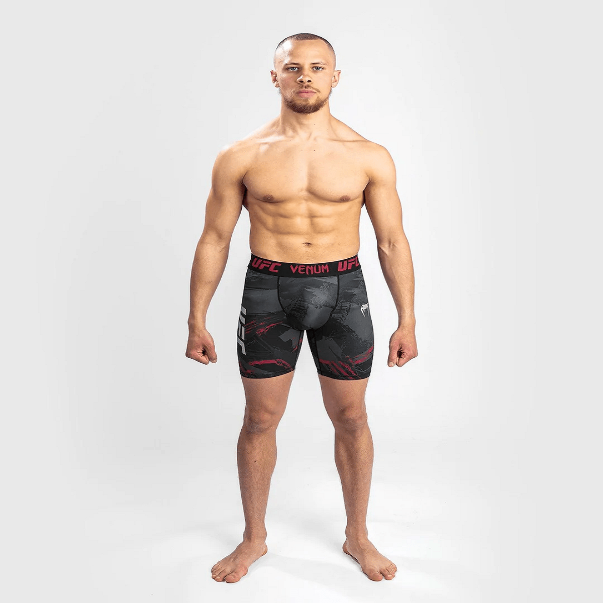 Venum UFC Authentic Fight Week 2.0 Vale Tudo Shorts - Black/Red - Forza Sports