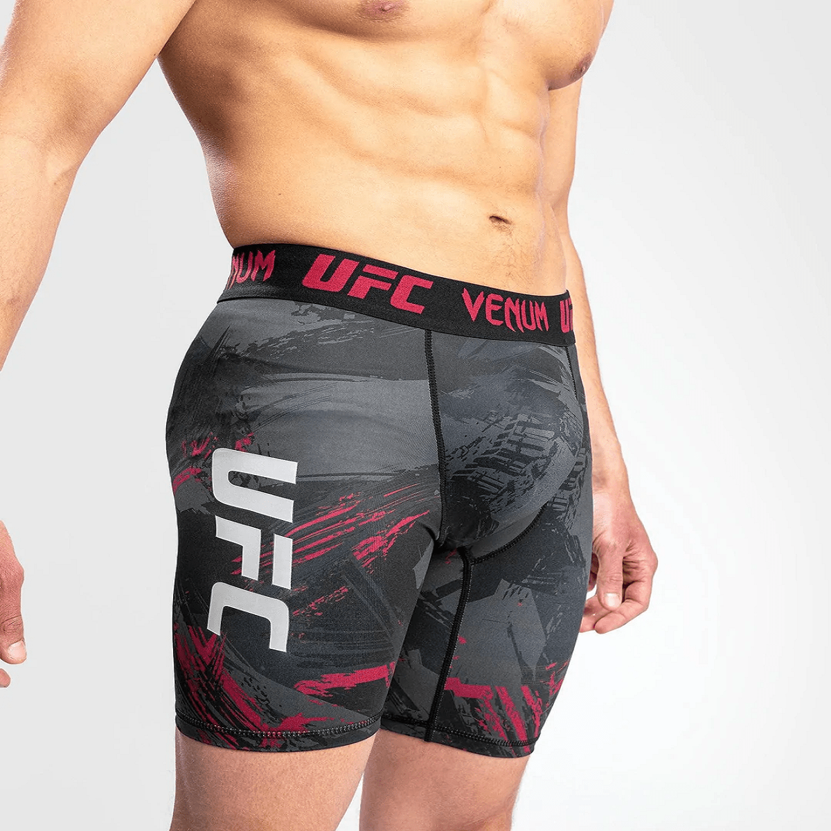 Venum UFC Authentic Fight Week 2.0 Vale Tudo Shorts - Black/Red - Forza Sports