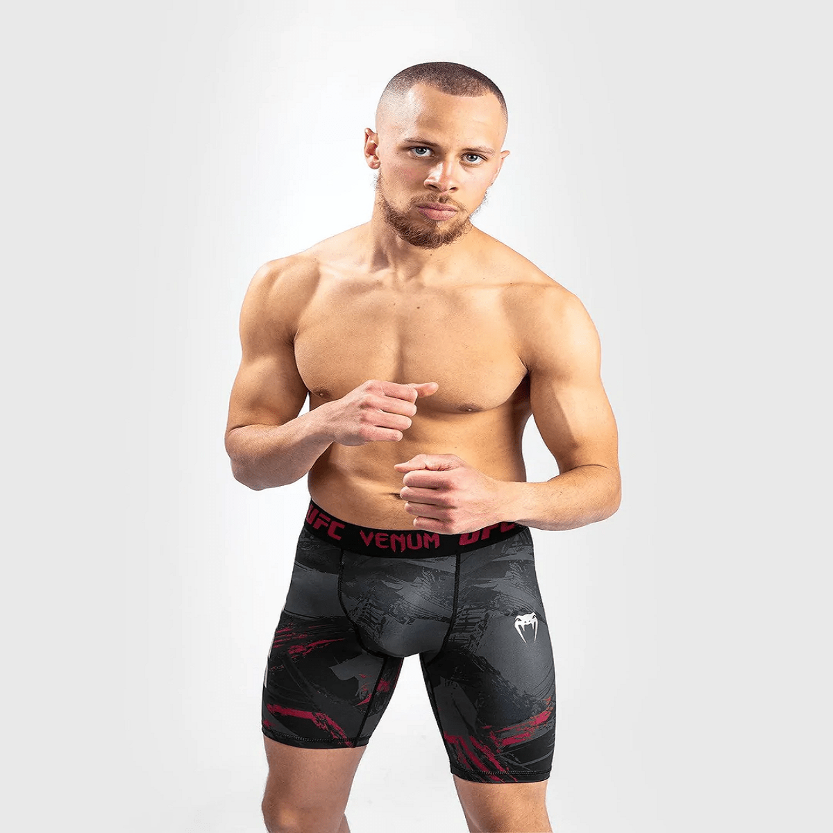 Venum UFC Authentic Fight Week 2.0 Vale Tudo Shorts - Black/Red - Forza Sports