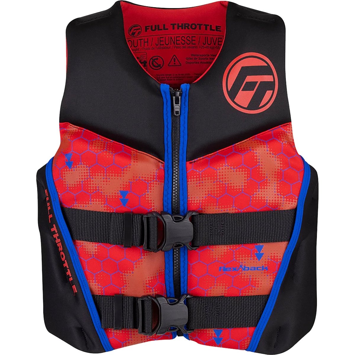 Full Throttle Rapid Dry FlexBack Life Jacket - Forza Sports