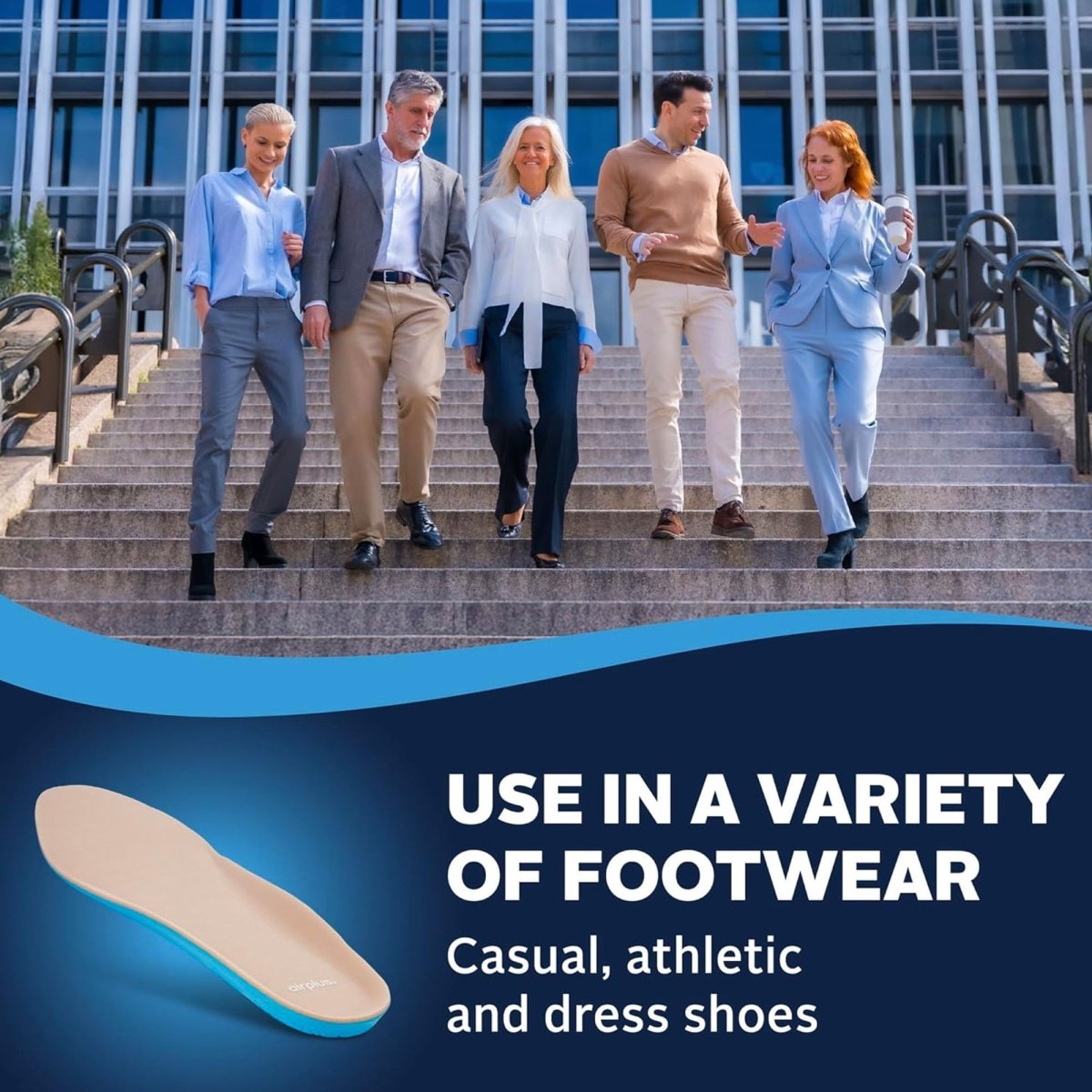 Airplus Diabetic Insoles for Sensitive Feet, Men's 7 - 13, 1 Pair - Forza Sports