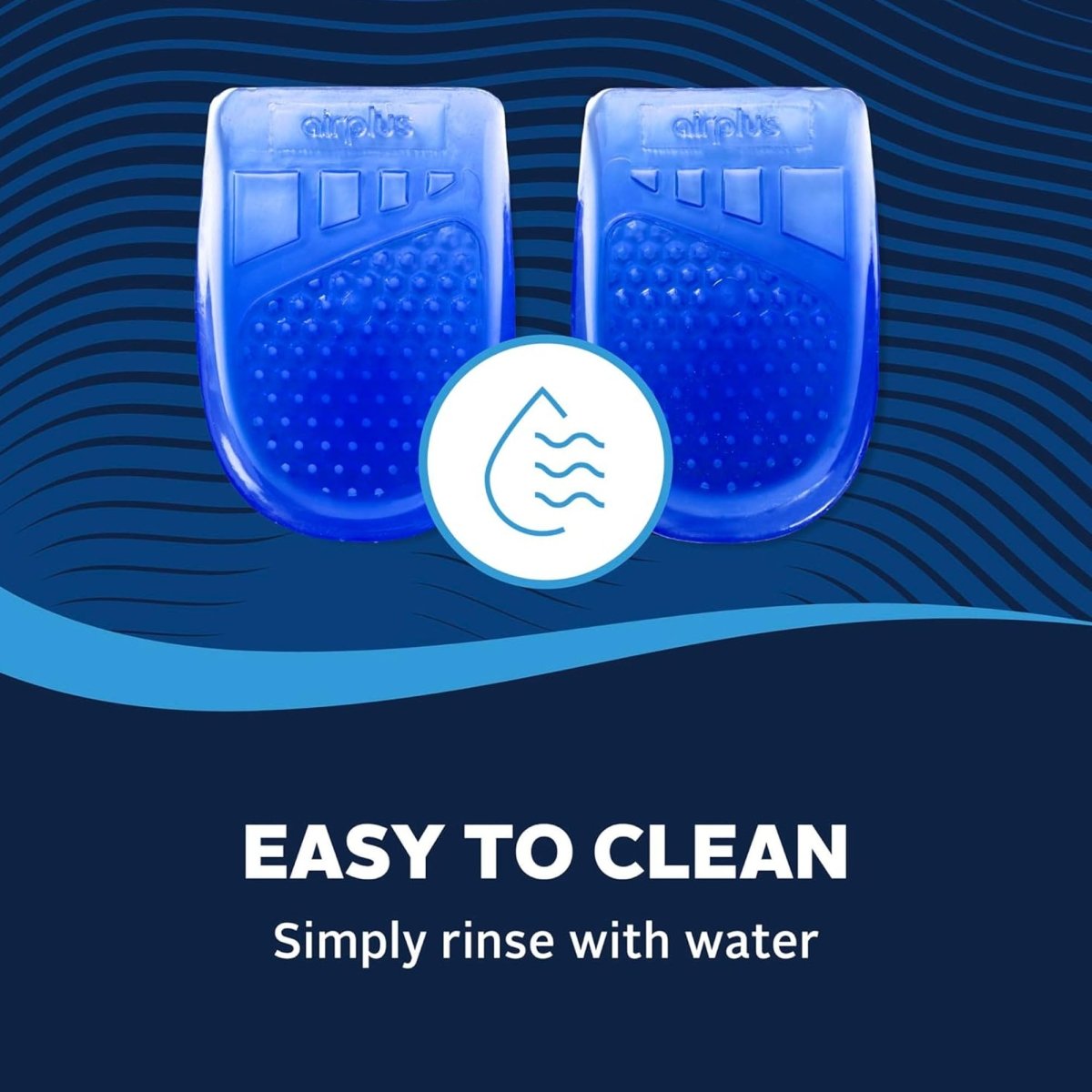 Airplus Gel Heel Cushions, One Size Fits Most, 2 Pack - Forza Sports