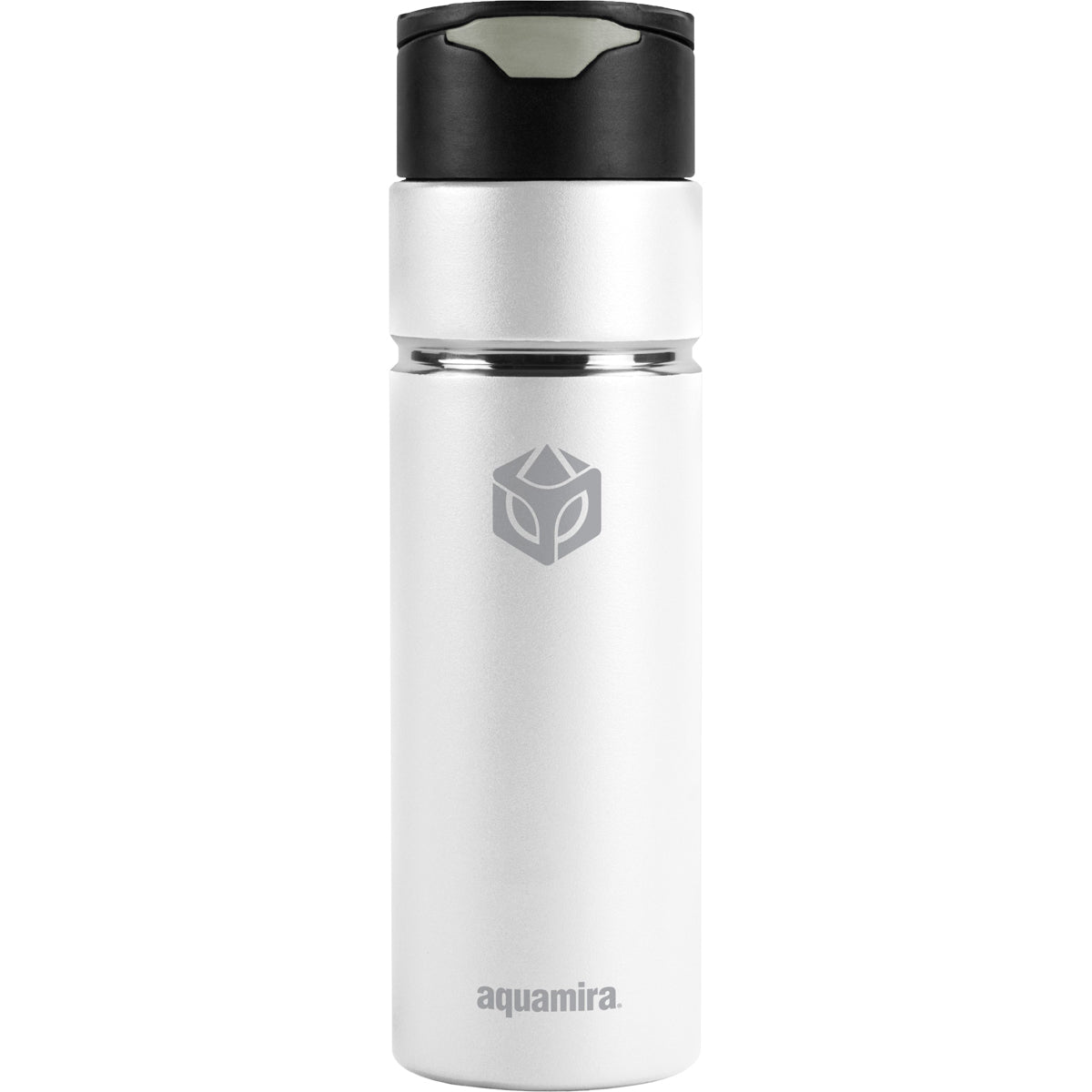 Aquamira 24 oz. Shift Stainless Steel Filter Water Bottle - White