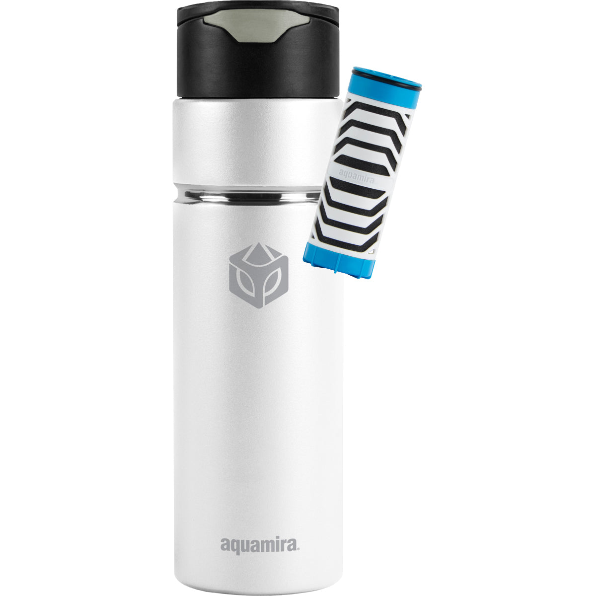 Aquamira 24 oz. Shift Stainless Steel Filter Water Bottle - Forza Sports