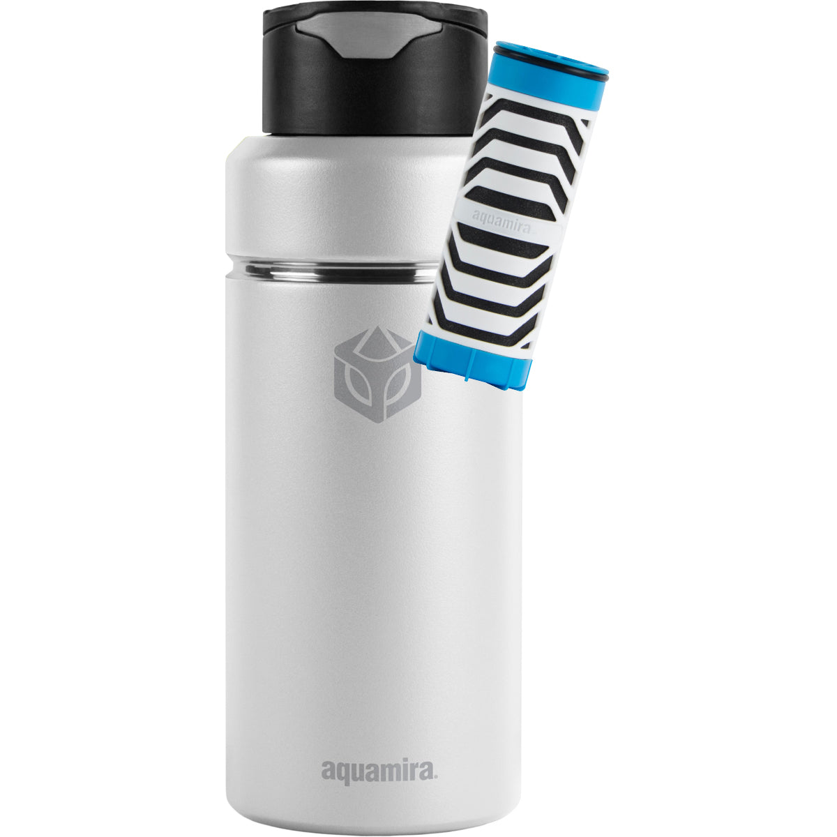 Aquamira 32 oz. Shift Stainless Steel Filter Water Bottle with sleeve