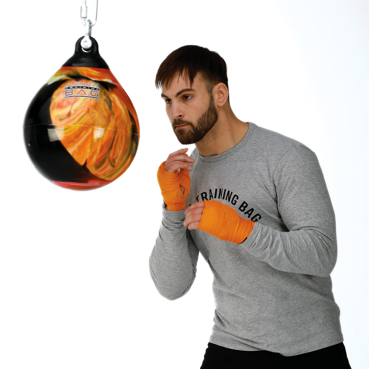 Man wearing aqua punching bag - Forza Sports