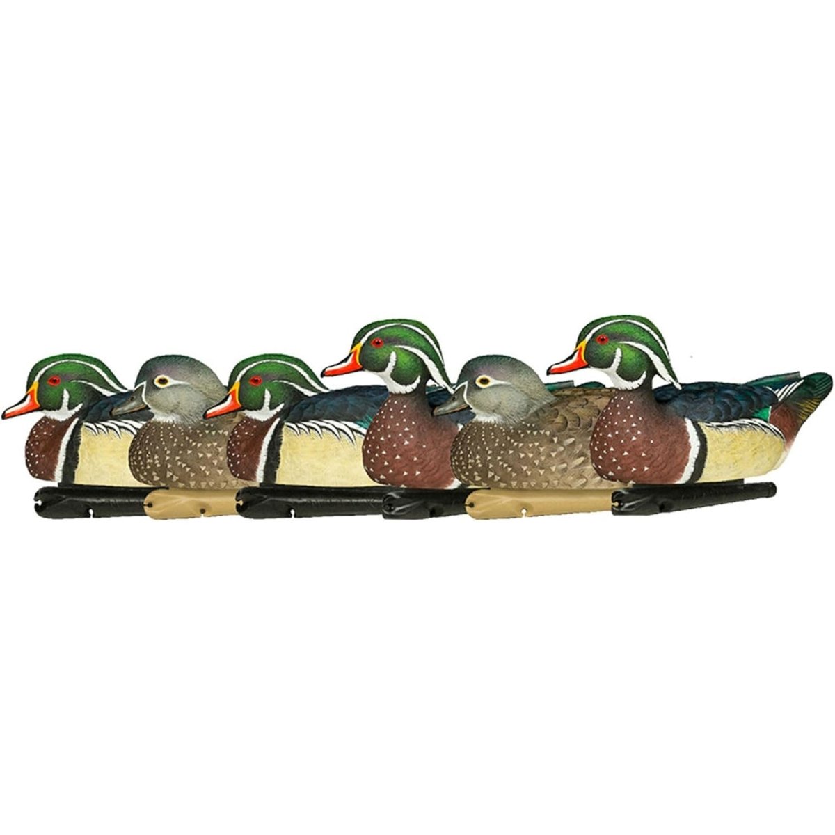 Avian X Topflight Wood Ducks Pack of 6 Floating Decoys - Forza Sports