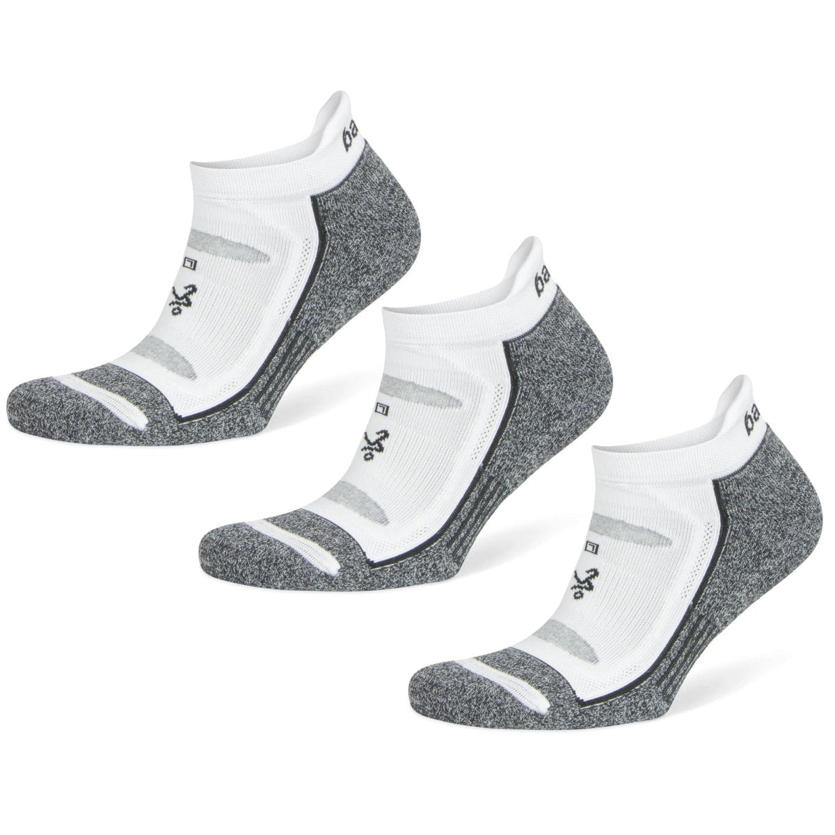 Balega Blister Resist No Show Socks, White, 3 Pack - Forza Sports