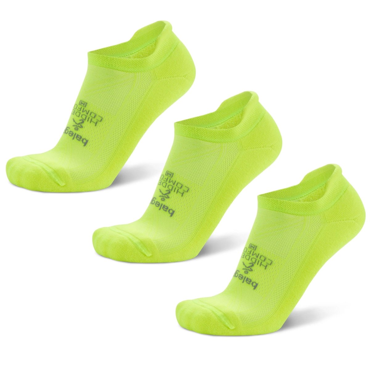 Balega Hidden Comfort No Show Socks, Zesty Lemon, 3 Pack - Forza Sports