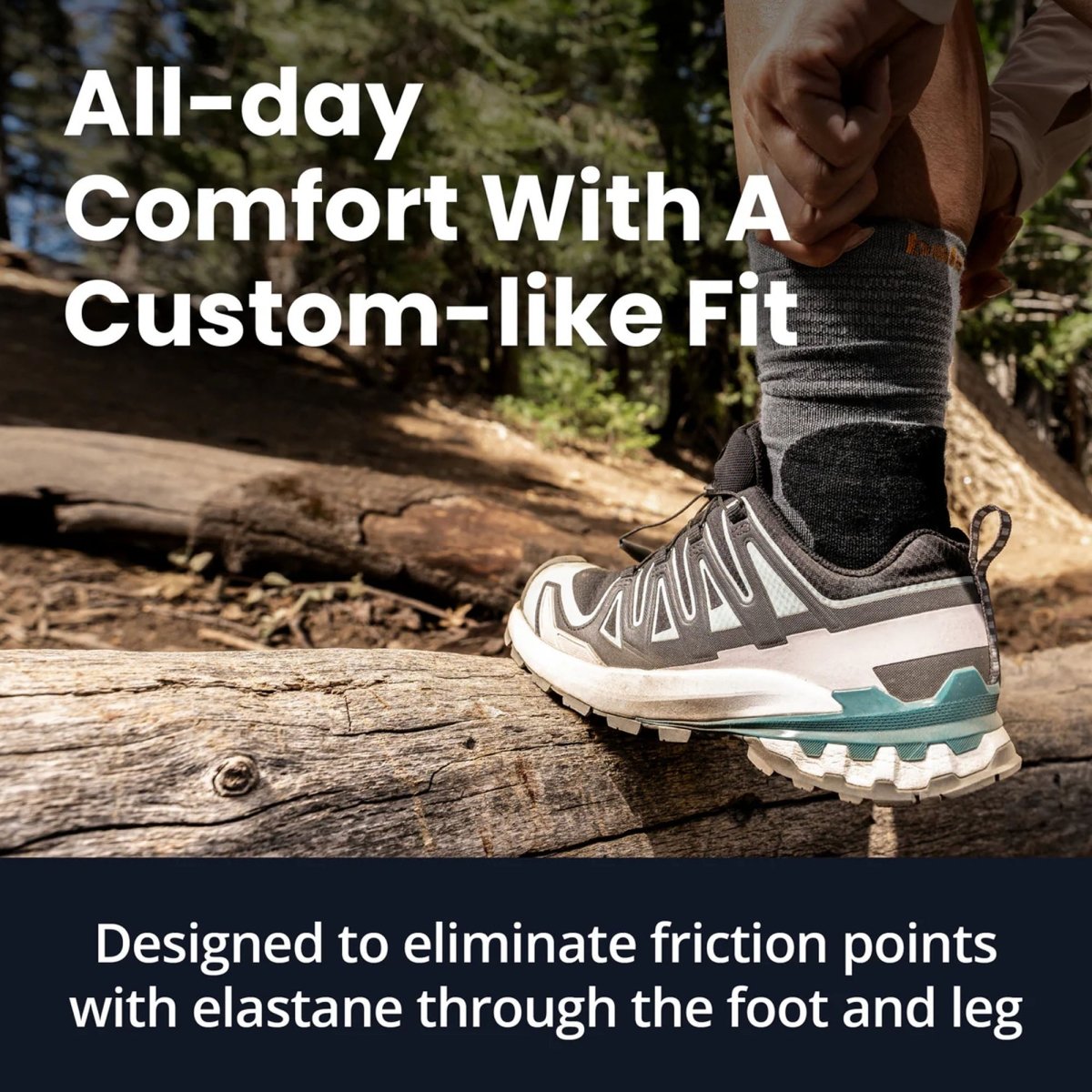 Balega Hike Performance Crew Socks, Fossil - Forza Sports