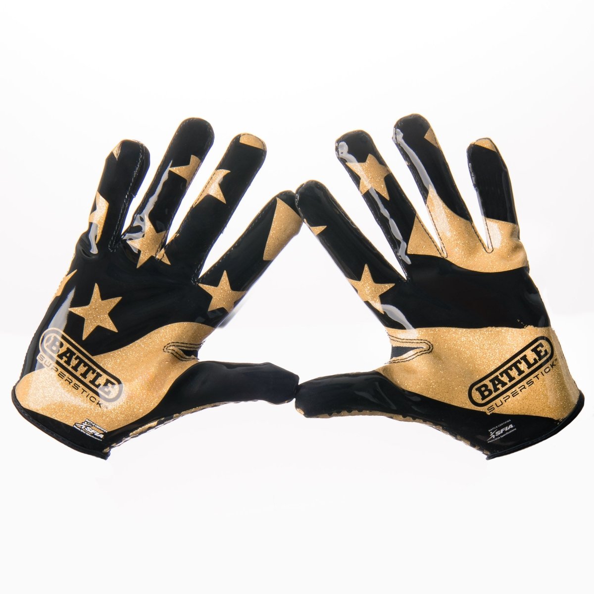 Battle Sports Adult "USA Flag" Chameleon Receiver Football Gloves - Forza Sports