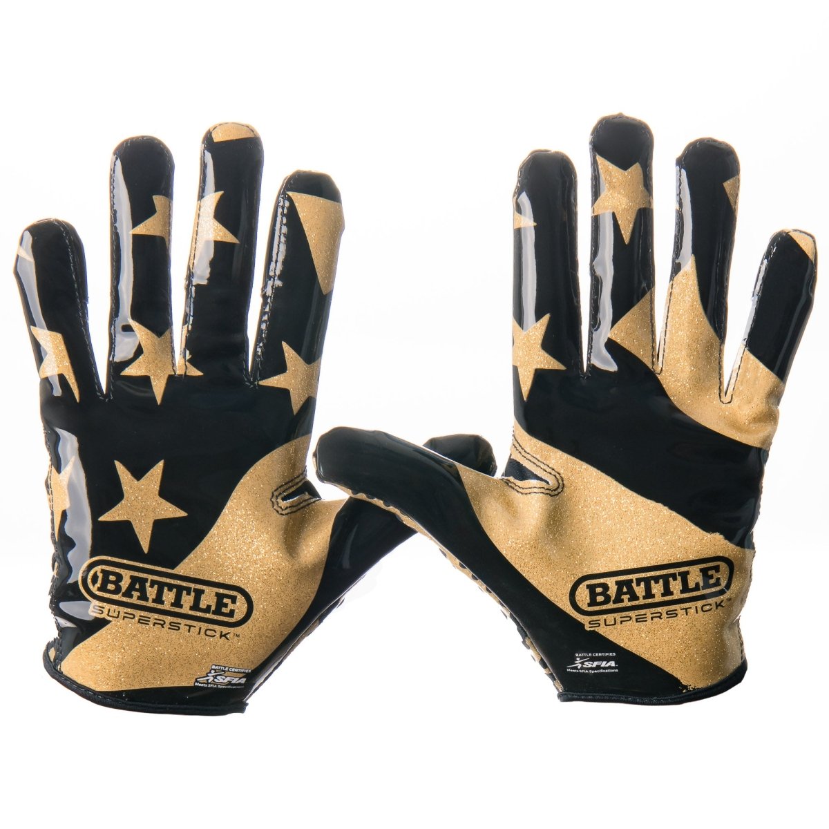 Battle Sports Adult "USA Flag" Chameleon Receiver Football Gloves - Forza Sports