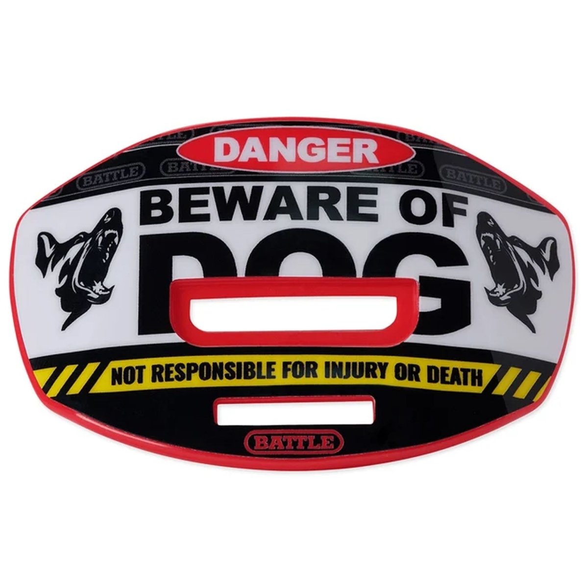 Battle Sports "Beware of Dog" Speed X Mouthguard with Interchangeable Thick Strap - Forza Sports