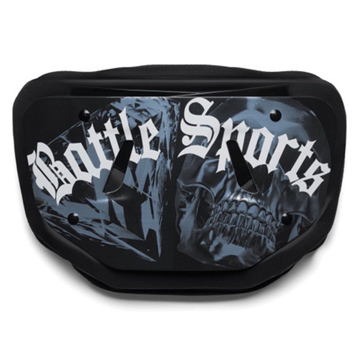 Battle Sports Adult Backplate "Chrome Skulls" - Black/White - Forza Sports
