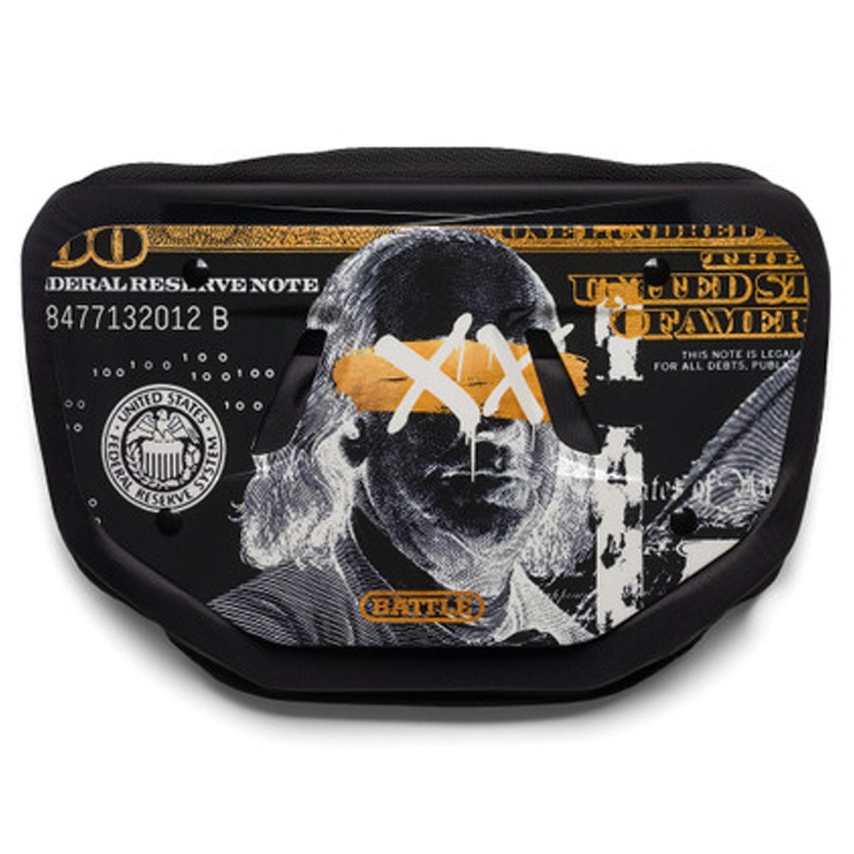 Battle Sports Adult Backplate "Benjamin XX" - Black/Yellow - Forza Sports