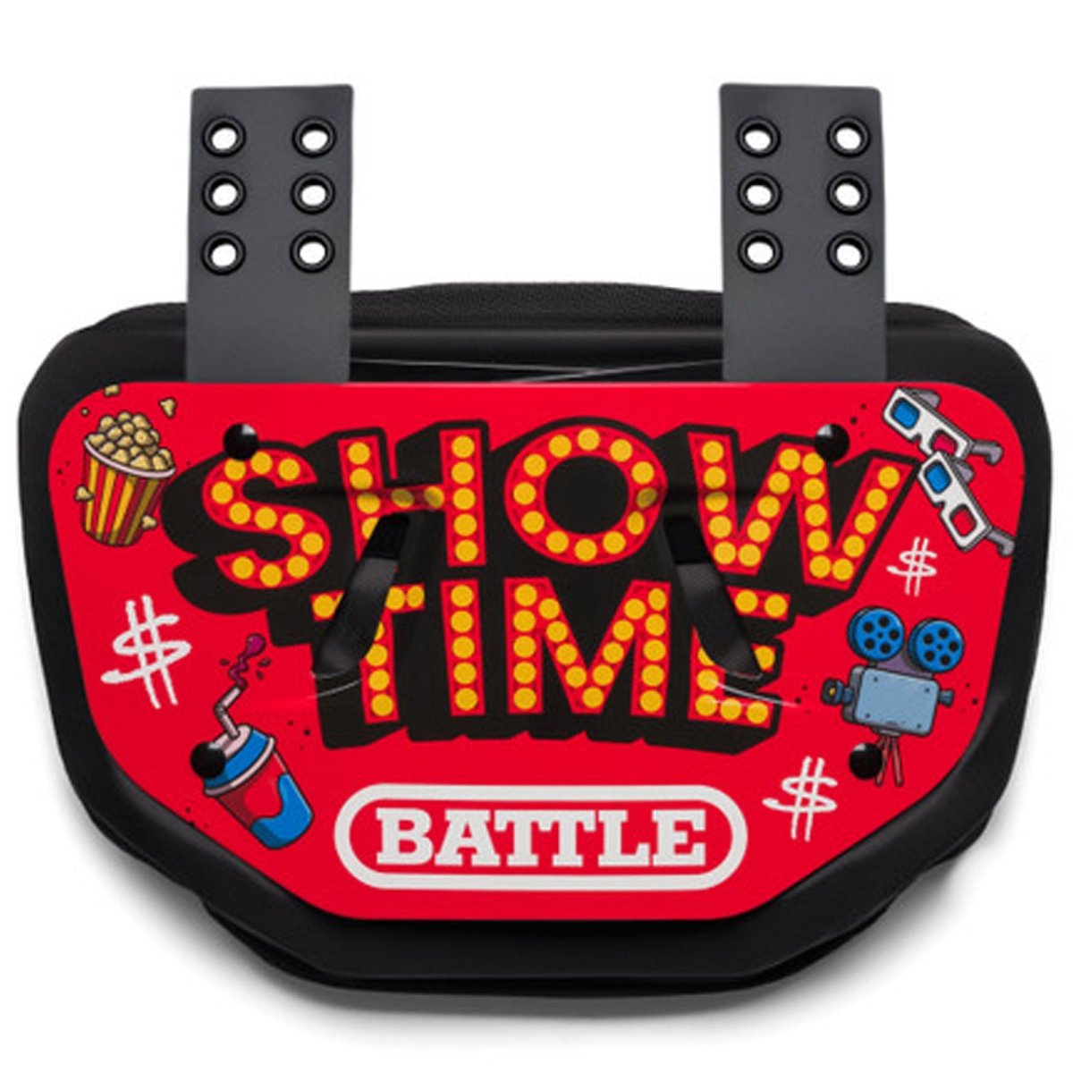 Battle Sports Adult Backplate "Showtime" - Red - Forza Sports