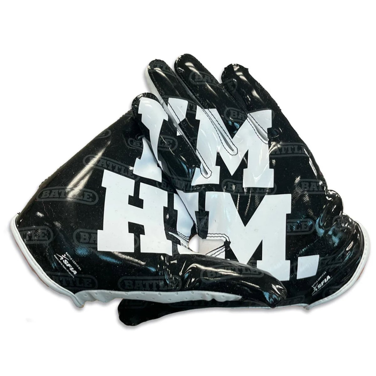 Battle Sports Adult "I'M HIM" Doom Speed Receiver Football Gloves - Forza Sports