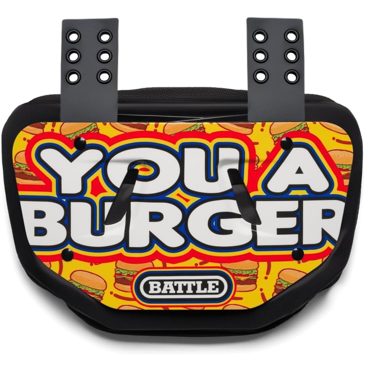 Battle Sports Adult "You a Burger" Back Plate - Forza Sports