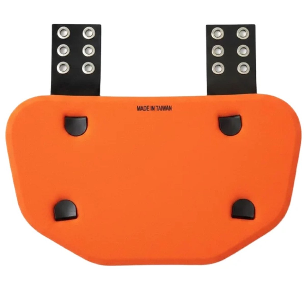 Battle Sports Adult "FL License Plate - 2 FAST" Back Plate, White/Orange/Green - Forza Sports