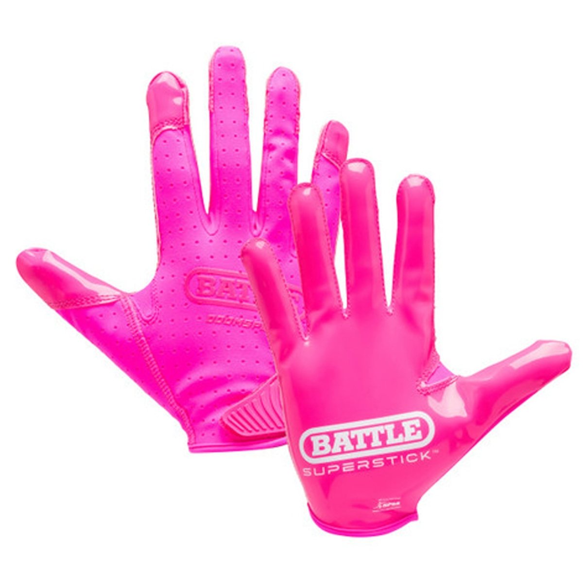 Battle Sports Adult Doom Speed Receiver Football Glove - Neon Pink - Forza Sports