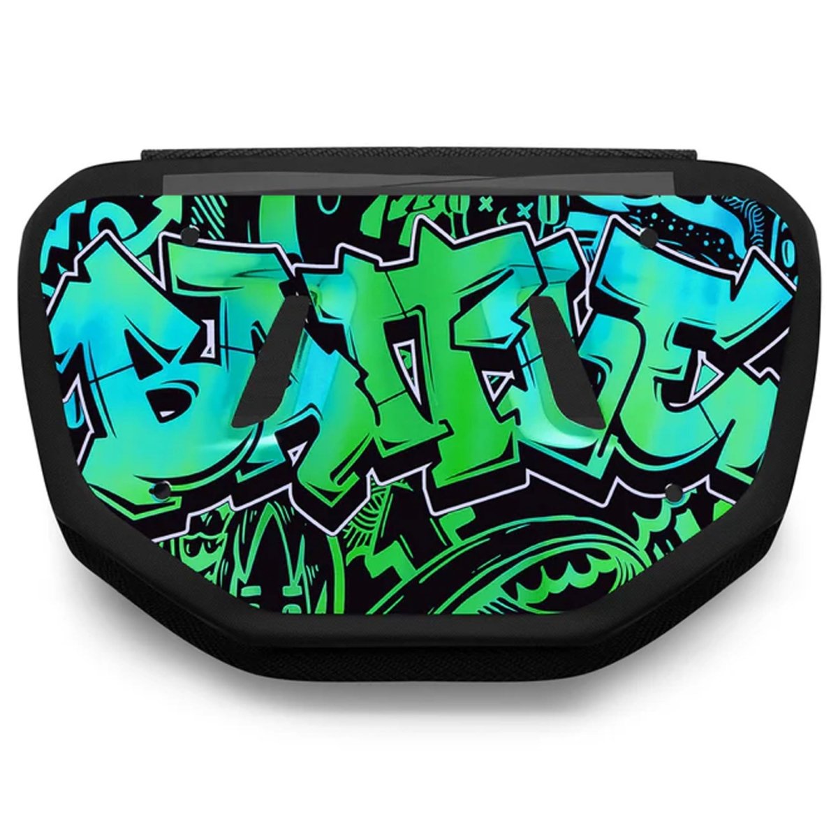 Battle Sports " Iridescent Graffiti " Chrome Football Back Plate - Forza Sports
