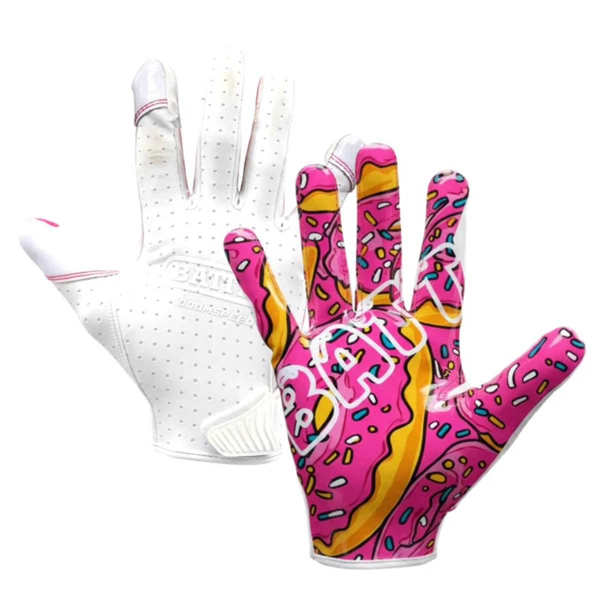 Battle Sports Adult "Donuts"" Doom Speed Receiver Football Gloves - Forza Sports