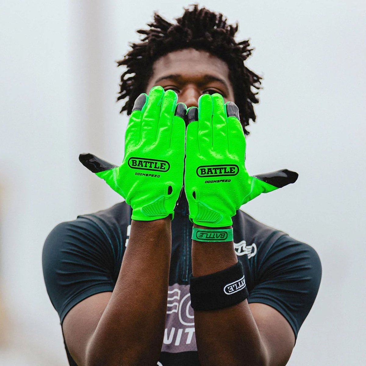 Battle Sports Adult "I'M HIM" Doom Speed Receiver Football Gloves - Forza Sports