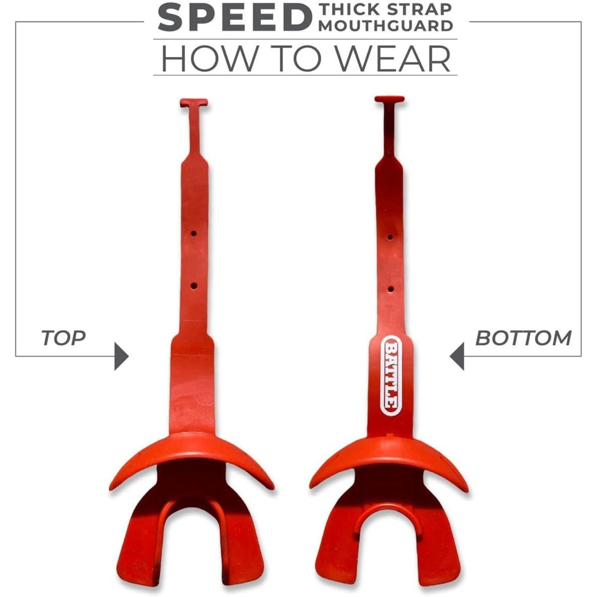 Battle Sports - Speed Football Mouthguard with Connected Thick Strap - Forza Sports