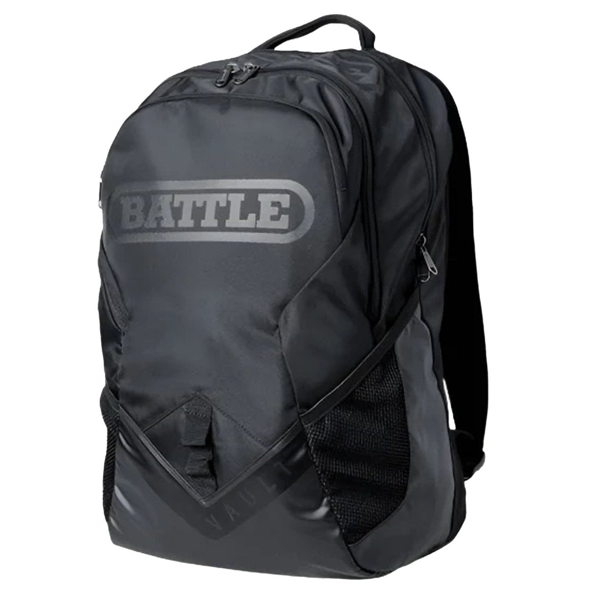 Battle Sports Vault Backpack - Black with Black Logo - Forza Sports