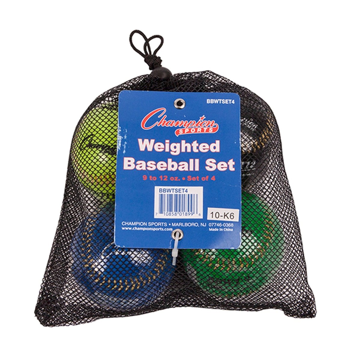 Champion Sports - Weighted Training Baseballs - Set of 4 - Forza Sports