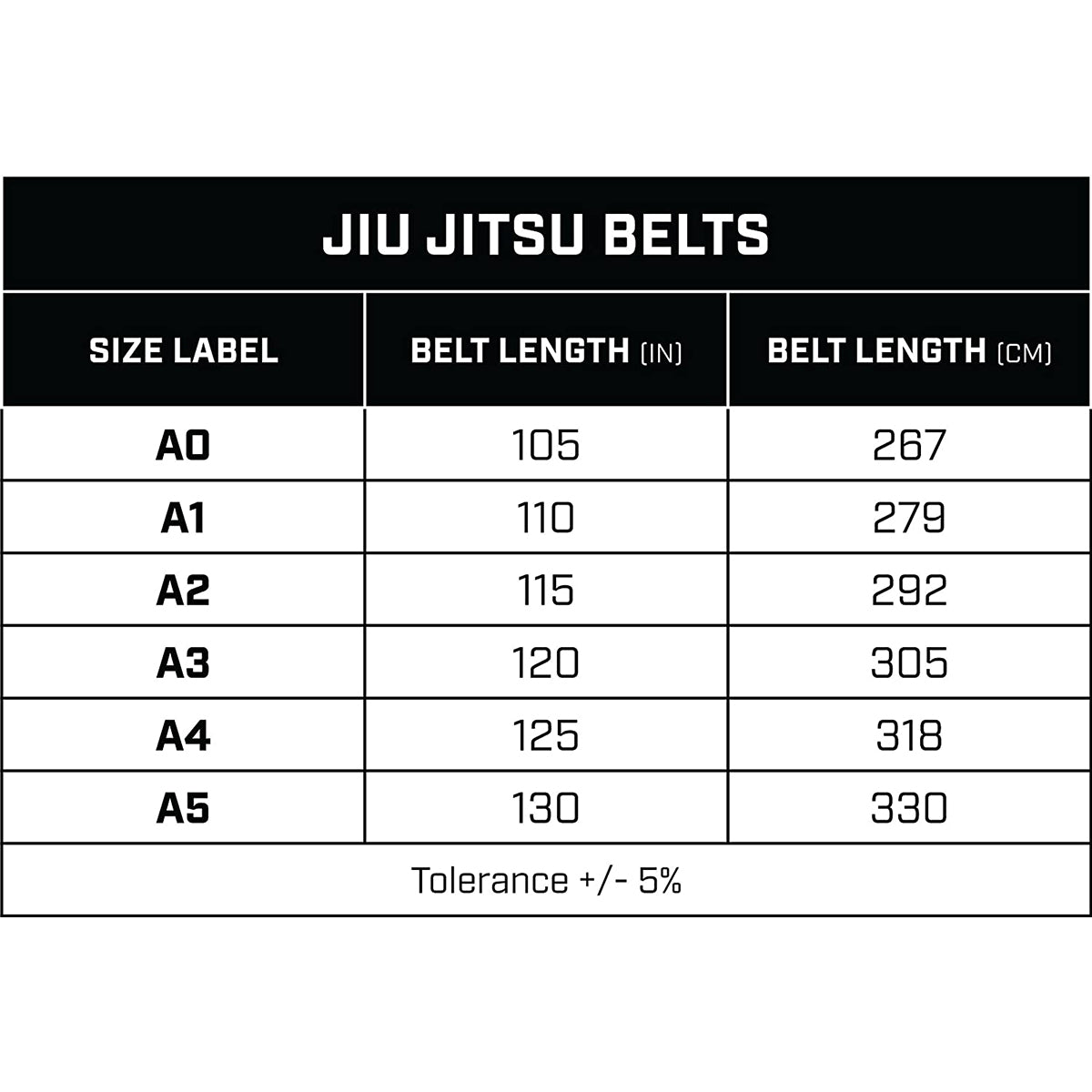 Hayabusa Pro Jiu - Jitsu Gi Belt - A0 - Brown - Forza Sports